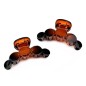 Lot de 2 pinces cheveux 7cm - marron ou noir Lot de 2 pinces cheveux 7cm - marron ou noir