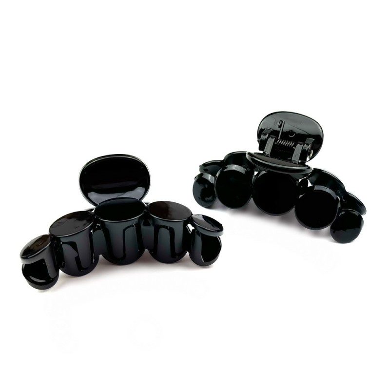 Lot de 2 pinces cheveux 7cm - marron ou noir Lot de 2 pinces cheveux 7cm - marron ou noir