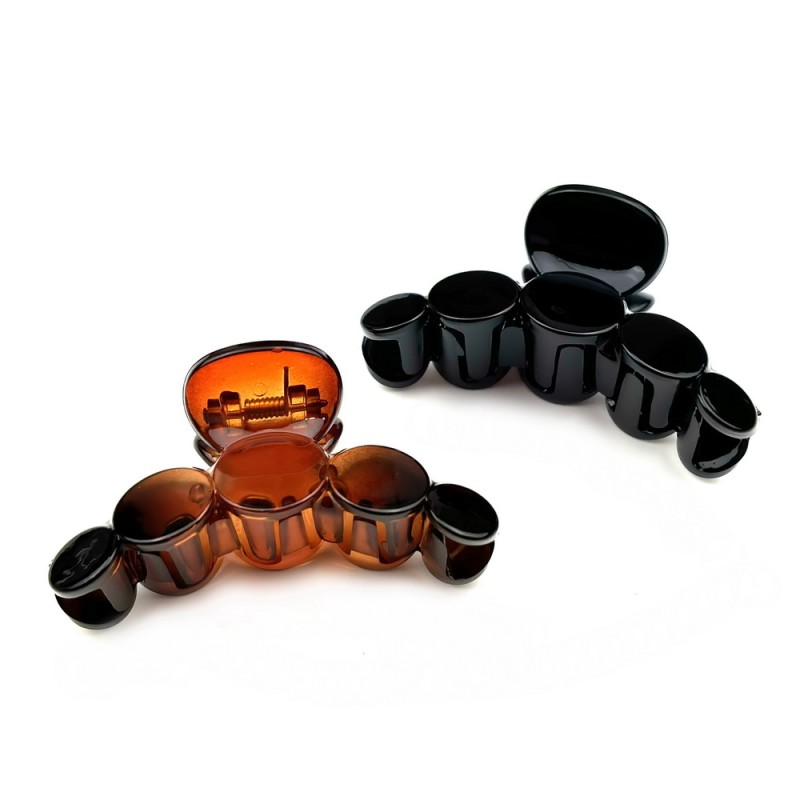 Lot de 2 pinces cheveux 7cm - marron ou noir Lot de 2 pinces cheveux 7cm - marron ou noir