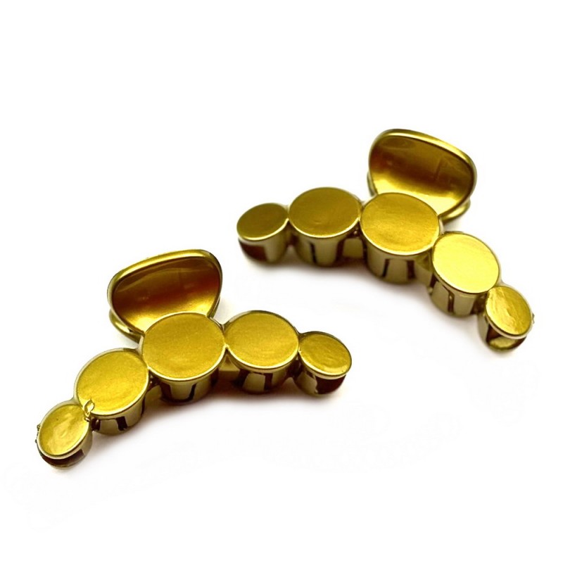 Lot de 2 pinces cheveux 7cm - doré ou argenté Lot de 2 pinces cheveux 7cm - doré ou argenté