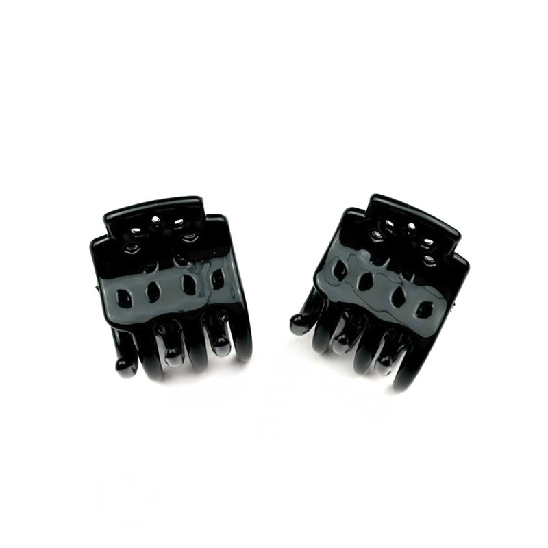 Lot de 2 petites pinces cheveux crabe 2.5cm - marron ou noir Lot de 2 petites pinces cheveux crabe 2.5cm - marron ou noir