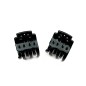Lot de 2 petites pinces cheveux crabe 2.5cm - marron ou noir Lot de 2 petites pinces cheveux crabe 2.5cm - marron ou noir