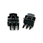 Lot de 2 petites pinces cheveux crabe 2.5cm - marron ou noir Lot de 2 petites pinces cheveux crabe 2.5cm - marron ou noir