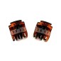 Lot de 2 petites pinces cheveux crabe 2.5cm - marron ou noir Lot de 2 petites pinces cheveux crabe 2.5cm - marron ou noir
