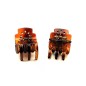 Lot de 2 petites pinces cheveux crabe 2.5cm - marron ou noir Lot de 2 petites pinces cheveux crabe 2.5cm - marron ou noir