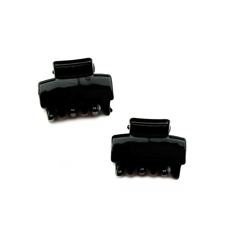 Lot de 2 petites pinces cheveux crabe 2.5cm - marron ou noir Lot de 2 petites pinces cheveux crabe 2.5cm - marron ou noir
