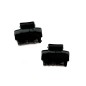 Lot de 2 petites pinces cheveux crabe 2.5cm - marron ou noir Lot de 2 petites pinces cheveux crabe 2.5cm - marron ou noir