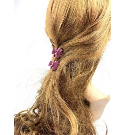 Lot de 2 petites pinces cheveux crabe 2.5cm