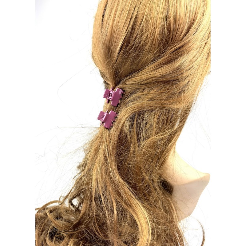 Lot de 2 petites pinces cheveux crabe 2.5cm Lot de 2 petites pinces cheveux crabe 2.5cm