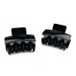 Lot de 2 pinces cheveux crabe 4.5cm - marron ou noir