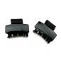 Lot de 2 pinces cheveux crabe 4.5cm - marron ou noir