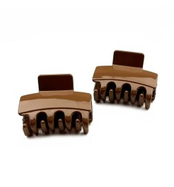 Lot de 2 pinces cheveux crabe 4.5cm vernis couleur