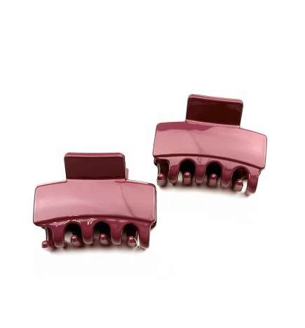 Lot de 2 pinces cheveux 4.5cm vernis couleurs