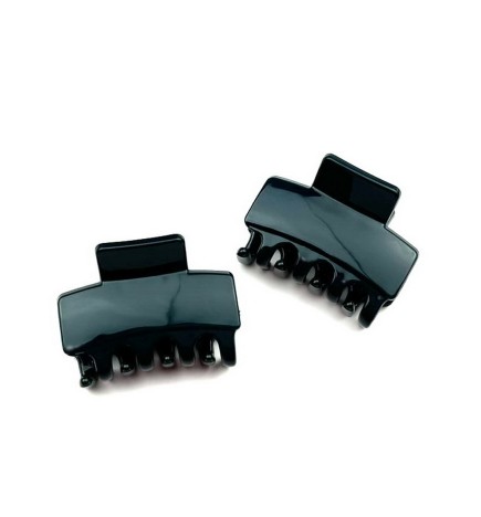 Lot de 2 pinces cheveux crabe 4.5cm vernis couleur