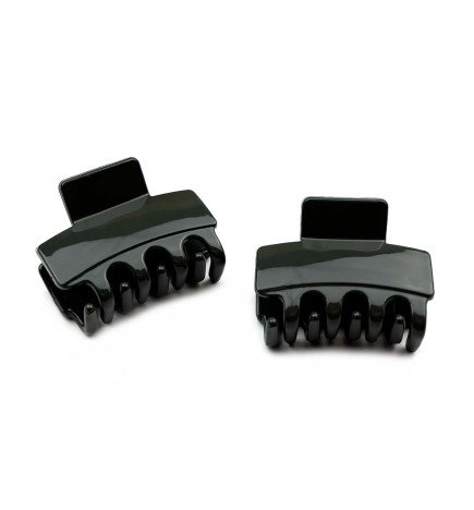 Lot de 2 pinces cheveux crabe 4.5cm vernis couleur