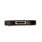 Barrette cheveux rectangulaire 7.5cm avec motif strass - marron ou noir Barrette cheveux rectangulaire 7.5cm avec motif strass - marron ou noir