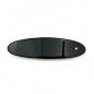 Barrette cheveux ovale 9.5cm avec strass - marron ou noir