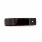 Barrette cheveux rectangulaire 9cm avec strass - marron ou noir