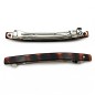 Barrette cheveux classique longue 10cm fait main avec strass - marron ou noir Barrette cheveux classique longue 10cm fait main avec strass - marron ou noir