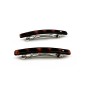 Lot de 2 barrettes cheveux 6.5cm fait main avec strass - marron ou noir Lot de 2 barrettes cheveux 6.5cm fait main avec strass - marron ou noir