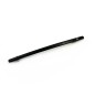Barrette cheveux fine classique longue, fait main, 10.5cm avec strass - marron ou noir