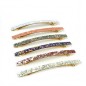Barrette cheveux paillette longue 10cm - rose Barrette cheveux paillette longue 10cm - rose