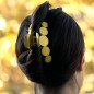 Grande pince cheveux 11cm - doré ou argenté