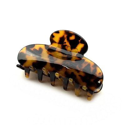 Pince cheveux femme en acétate moucheté - tortue