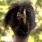 Pince cheveux femme en acétate moucheté - tortue Pince cheveux femme en acétate moucheté - tortue