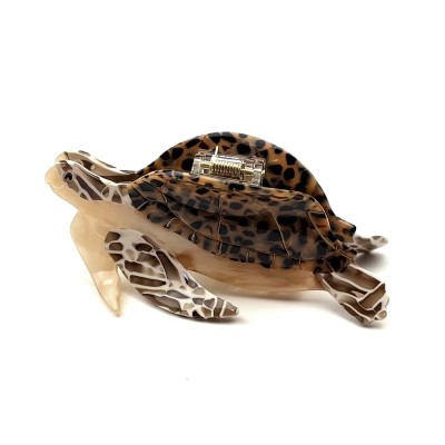 Pince cheveux tortue de mer, acetate