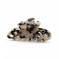 Pince cheveux fleur en acétate, décor tortue, 8cm Pince cheveux fleur en acétate, décor tortue, 8cm