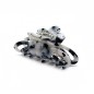 Pince cheveux fleur en acétate, décor tortue, 8cm Pince cheveux fleur en acétate, décor tortue, 8cm