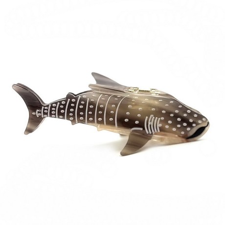 Pince cheveux marin requin, baleine, acetate