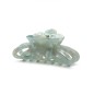 Pince cheveux fleur en acétate, motif nacre, 8cm Pince cheveux fleur en acétate, motif nacre, 8cm