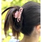 Pince cheveux fleur en acétate, motif nacre, 8cm Pince cheveux fleur en acétate, motif nacre, 8cm