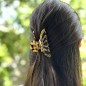 Pince cheveux crabe en acétate, motif tortue, 8cm Pince cheveux crabe en acétate, motif tortue, 8cm