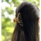 Pince cheveux crabe en acétate, motif tortue, 8cm Pince cheveux crabe en acétate, motif tortue, 8cm
