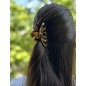 Pince cheveux crabe en acétate, motif tortue, 8cm Pince cheveux crabe en acétate, motif tortue, 8cm