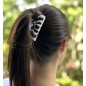 Pince cheveux crabe en acétate, motif tortue, 8cm Pince cheveux crabe en acétate, motif tortue, 8cm