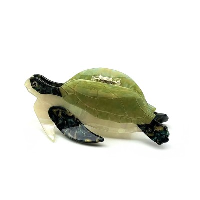 Pince cheveux tortue de mer, acetate