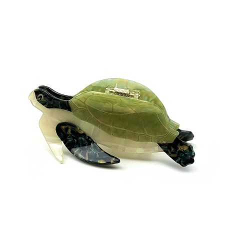 Pince cheveux tortue de mer, acetate