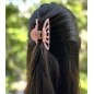 Pince cheveux crabe, en acétate nacre, 8cm Pince cheveux crabe, en acétate nacre, 8cm