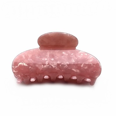 Pince cheveux en acétate nacre, 8cm