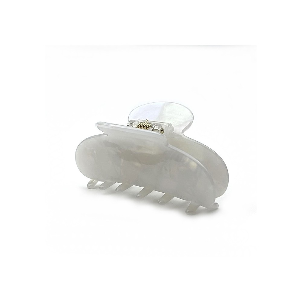 Pince cheveux en acétate nacre, 8cm Pince cheveux en acétate nacre, 8cm
