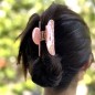 Pince cheveux en acétate nacre, 8cm Pince cheveux en acétate nacre, 8cm
