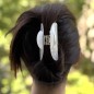 Pince cheveux en acétate nacre, 8cm Pince cheveux en acétate nacre, 8cm