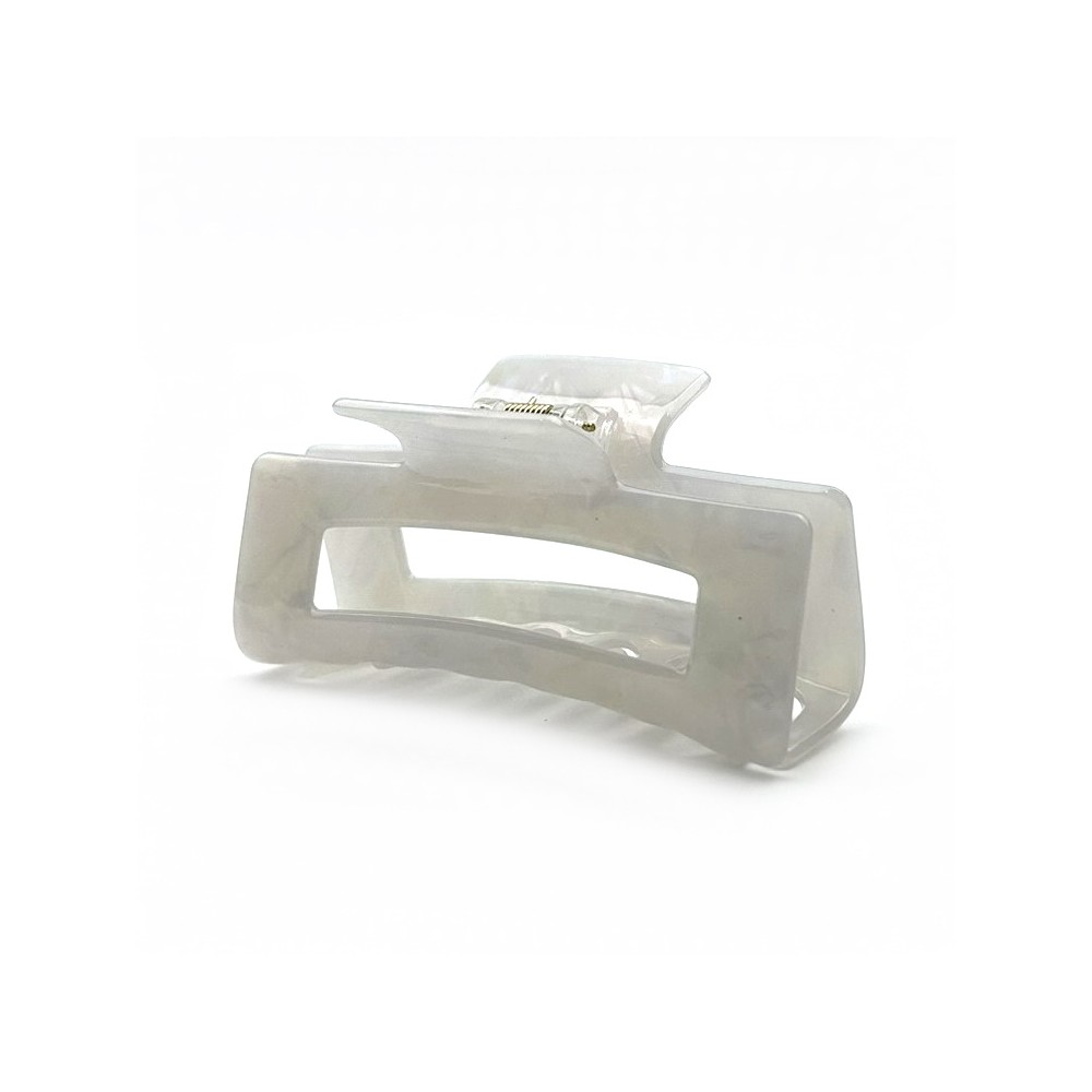 Grande pince cheveux 9.7cm en acetate nacré Grande pince cheveux 9.7cm en acetate nacré
