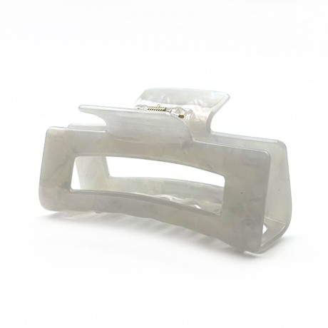 Grande pince cheveux 9.7cm en acetate nacré