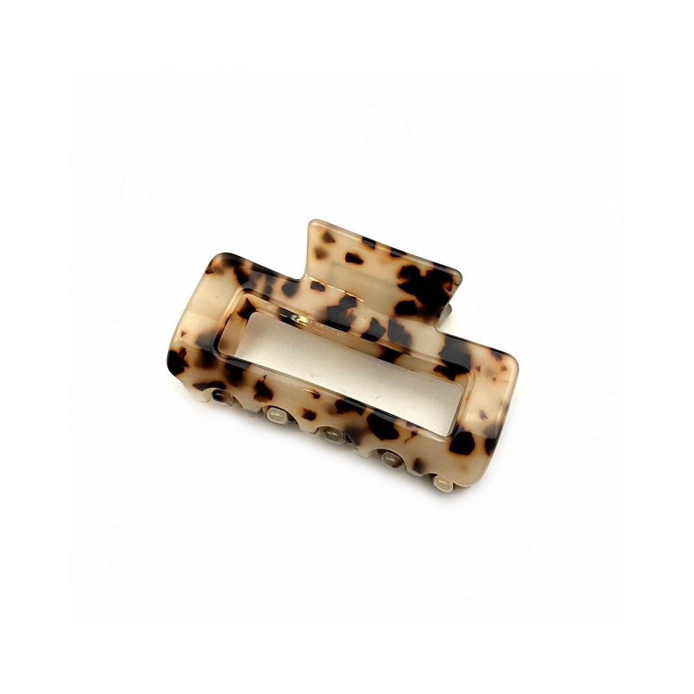 Pince cheveux 7cm, motif tortue, en acétate Pince cheveux 7cm, motif tortue, en acétate