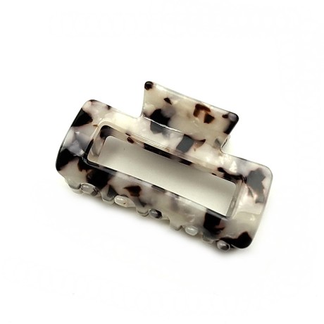 Pince cheveux 7cm, motif tortue, en acétate